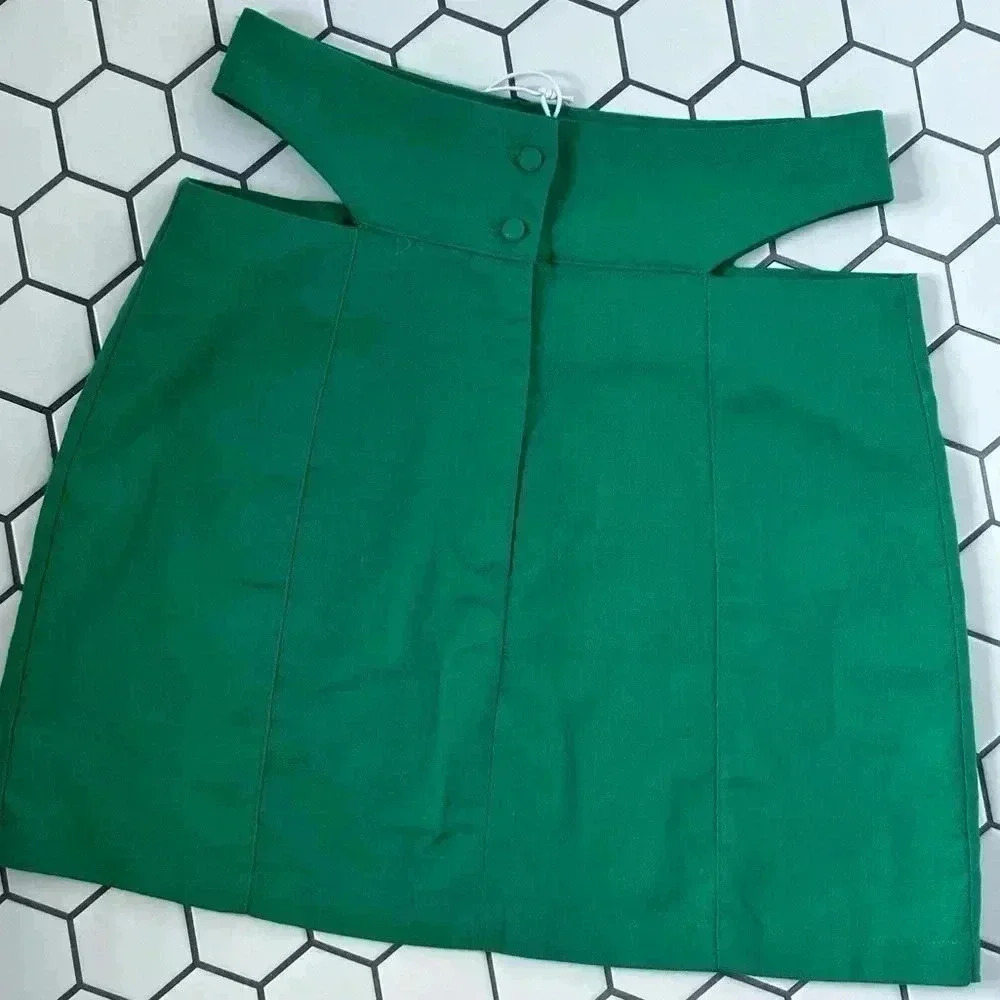 Princess Polly Amara cut out mini skirt green - Picture 6 of 8